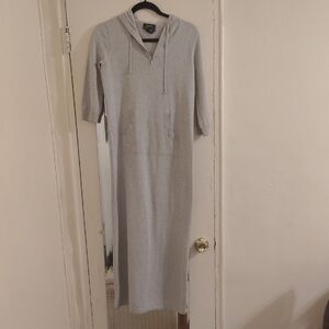 Ralph Lauren Gray Hoodie Maxi Dress